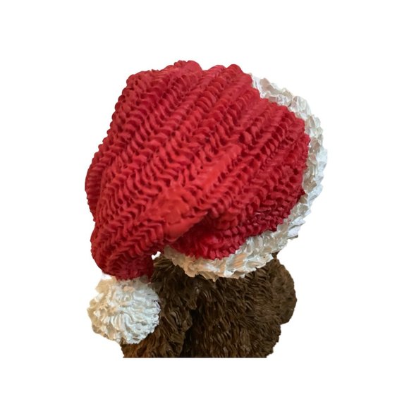 Santa Bear Table Top Decoration-  Bear with Santa Hat- 7 inch - Picture 8 of 10